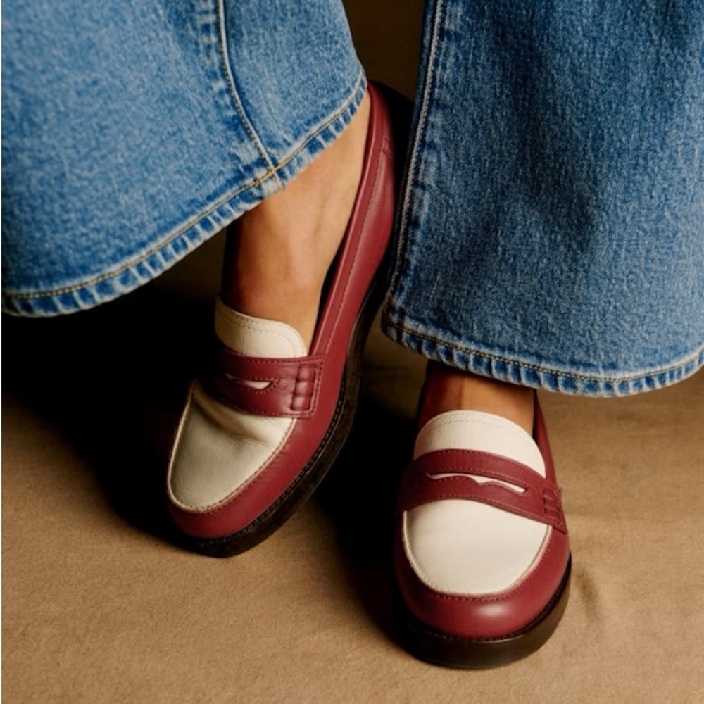 Sezane Andrea loafers in terracotta color